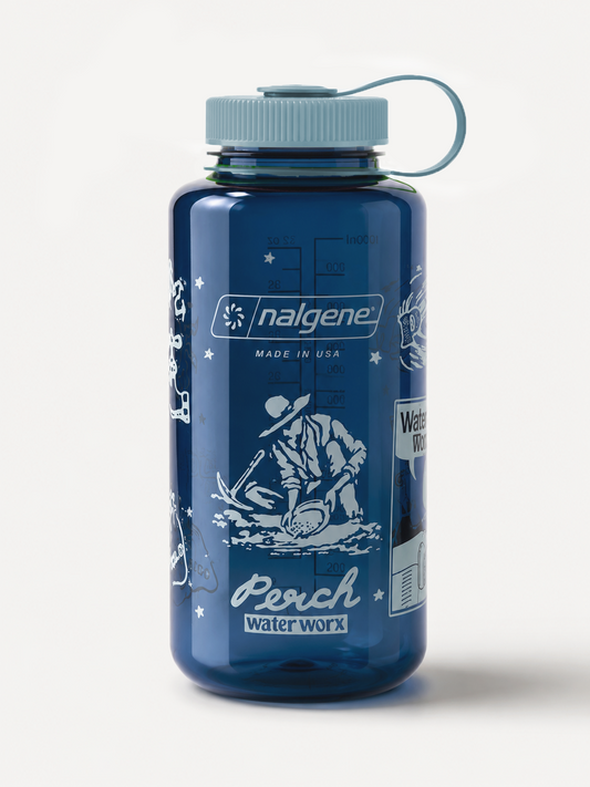 1L Nalgene x Perch WaterWorx Drink Bottle - blue