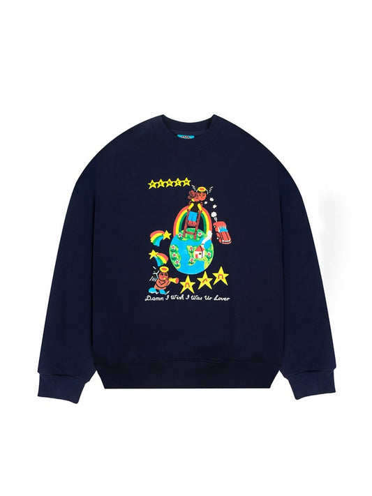 Wish I Was Crew - navy