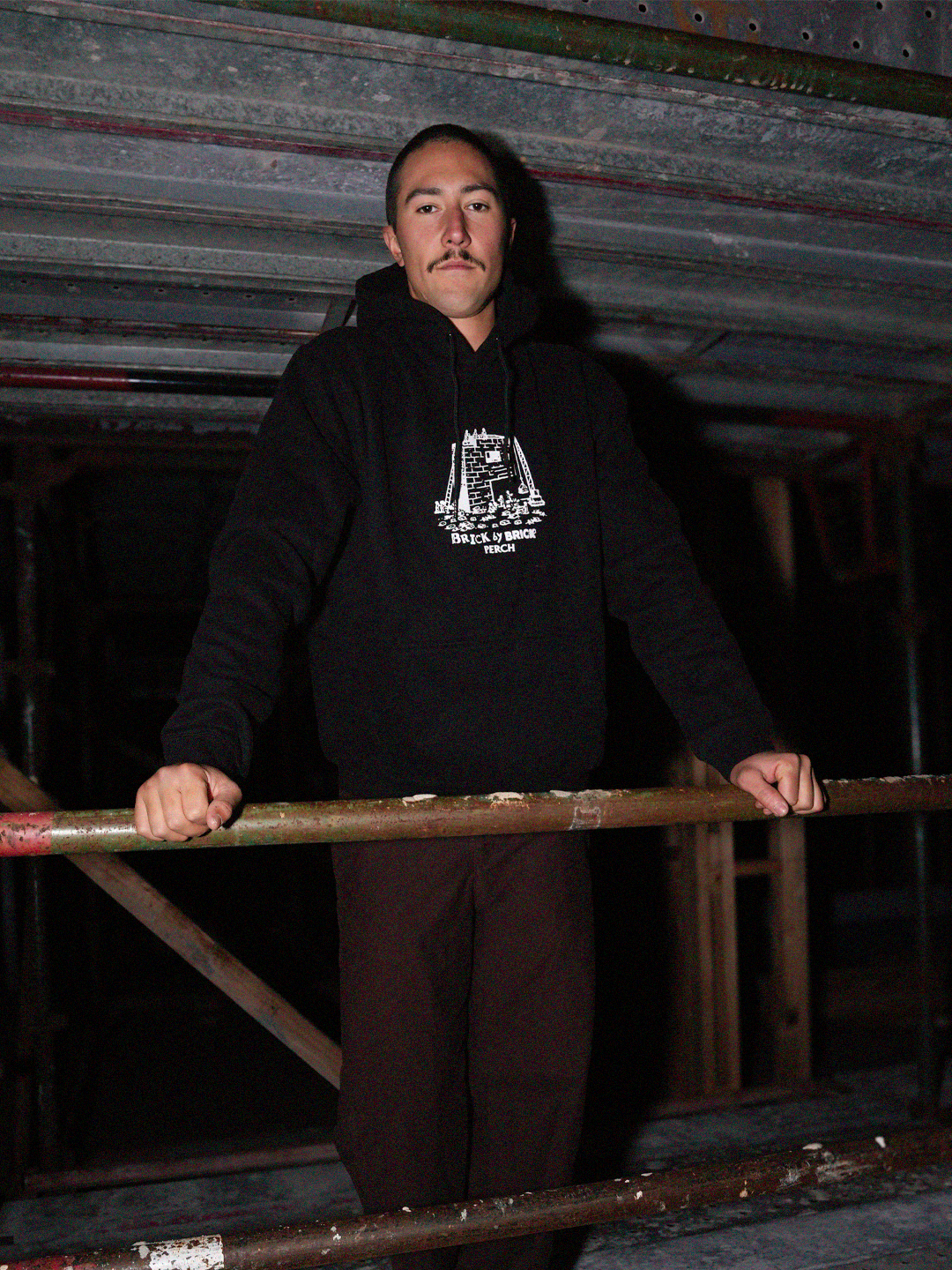 Brick by Brick Hood - black