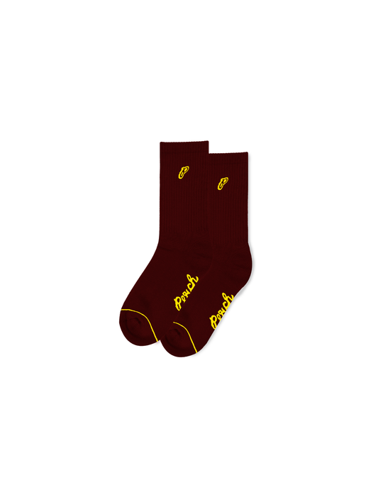 Socks - maroon