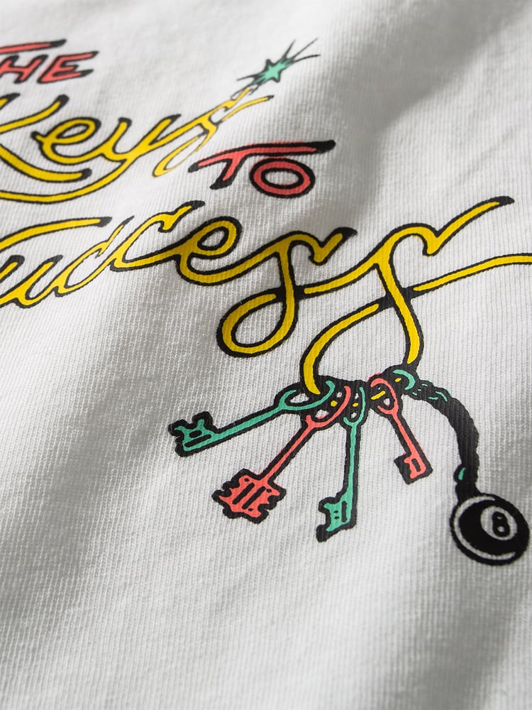 Keys to Success Tee - off white