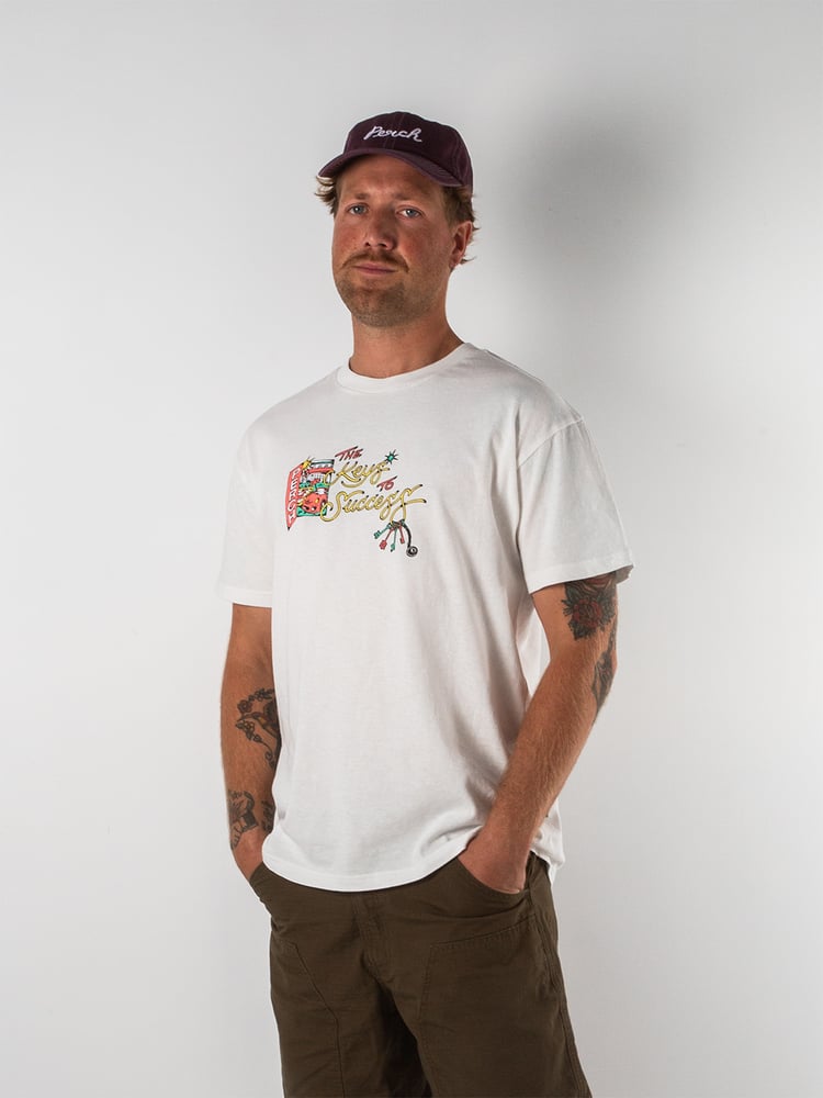 Keys to Success Tee - off white