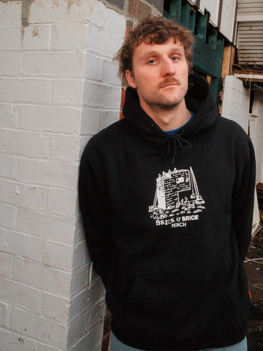 Brick by Brick Hood - black
