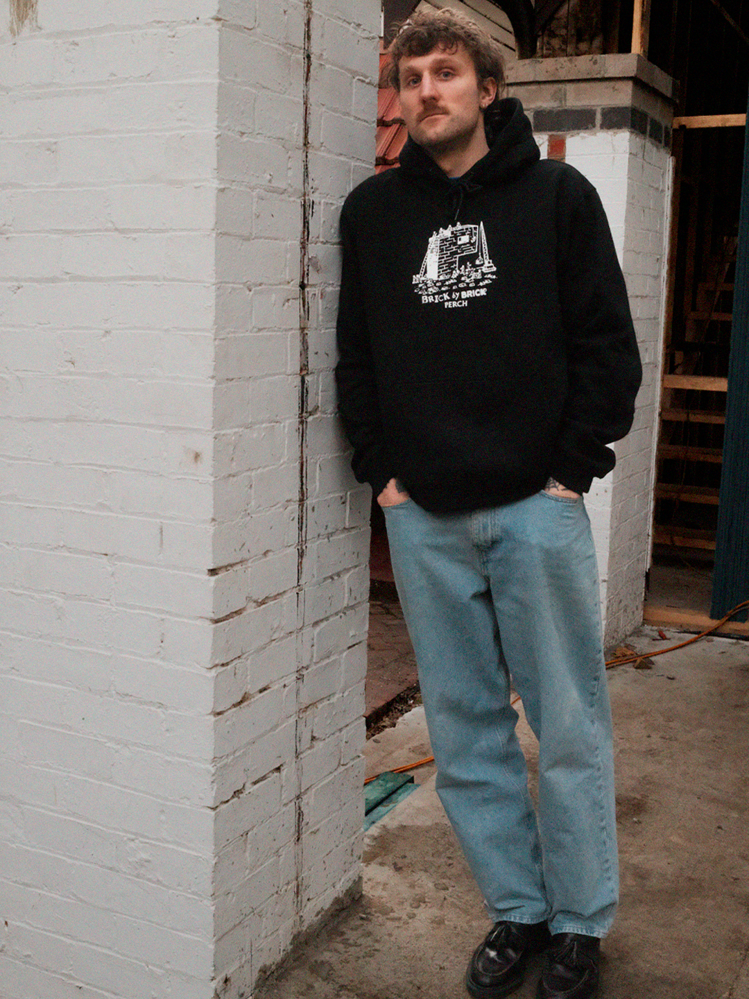 Brick by Brick Hood - black
