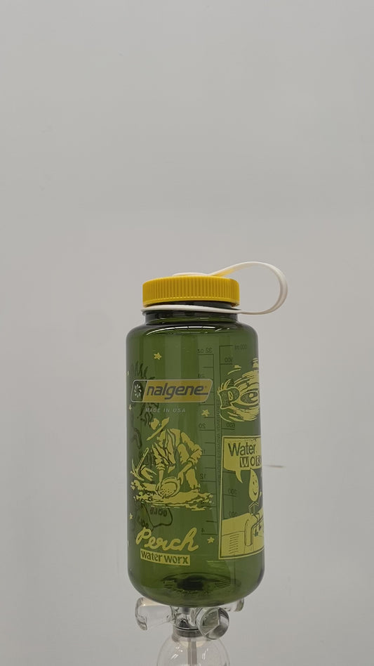 1L Nalgene x Perch WaterWorx Drink Bottle - oil green